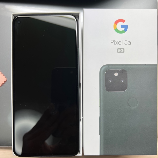 Google Pixel(グーグルピクセル)のpixel5a5g 純正ケース付 スマホ/家電/カメラのスマートフォン/携帯電話(スマートフォン本体)の商品写真