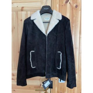 サンローラン(Saint Laurent)の定価77万。ssence購入。サンローラン　シアリングジャケット(レザージャケット)