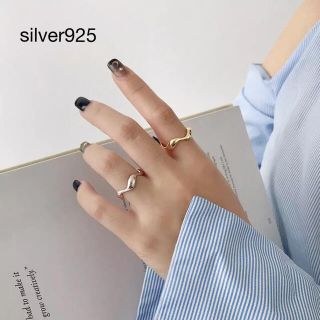 ビューティアンドユースユナイテッドアローズ(BEAUTY&YOUTH UNITED ARROWS)のウェーブリング シルバー925 サイズ調節可能 silver925(リング(指輪))