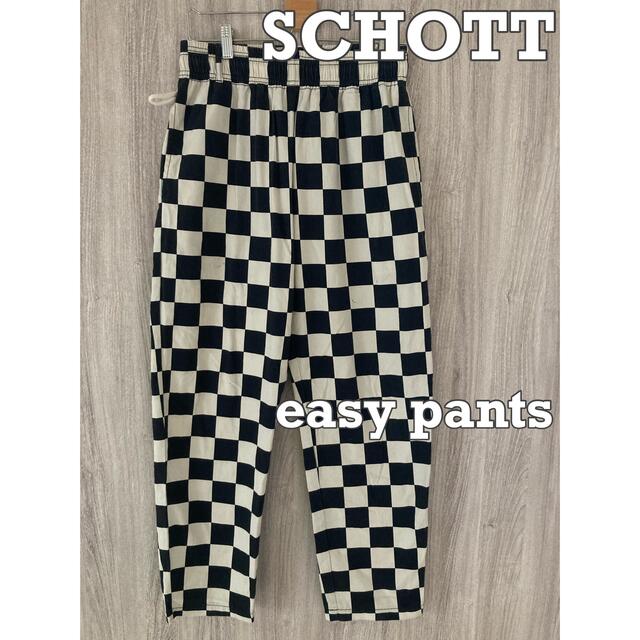 schott(ショット)のSCHOTT ショット　イージーパンツ　チェッカー柄 メンズのパンツ(その他)の商品写真