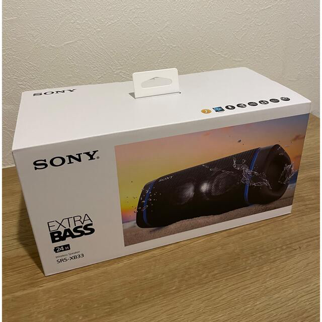 新品】SONY ワイヤレスポータブルスピーカー SRS-XB33(B)-