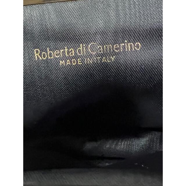 ROBERTA DI CAMERINO(ロベルタディカメリーノ)のロベルタディカメリーノ　ロゴ　ベロア　コインケース  がま口 レディースのファッション小物(コインケース)の商品写真