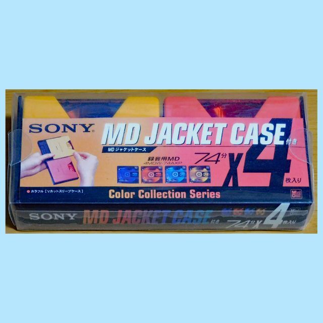 SONY(ソニー)の【録音用MD】SONY MD JACKET CASE付き（74分×4） スマホ/家電/カメラのオーディオ機器(その他)の商品写真