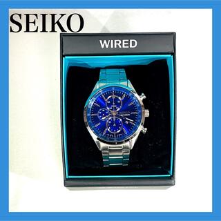 ワイアード(WIRED)の【美品】SEIKO WIRED 腕時計　セイコー　ワイアードワイヤード青文字盤(腕時計(アナログ))