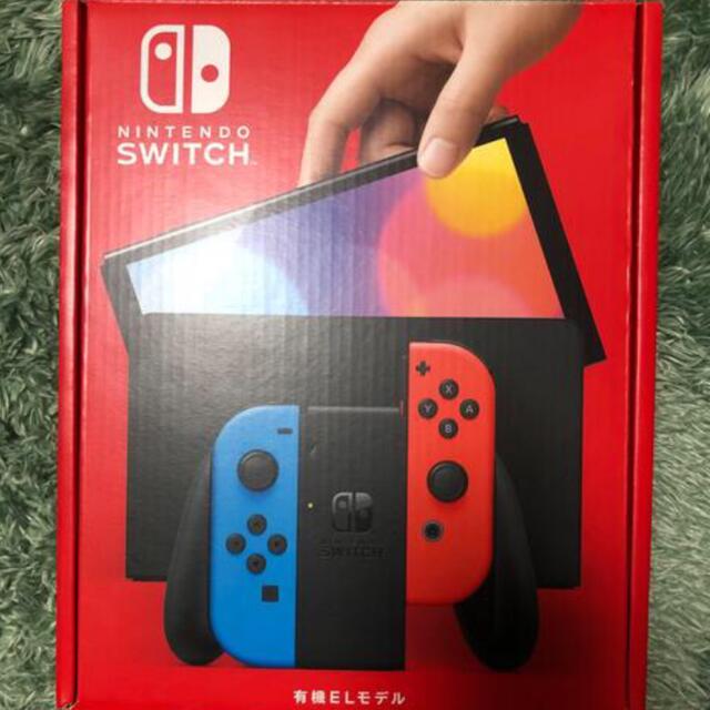 Nintendo switch 有機EL本体  ネオンレッド　極美品