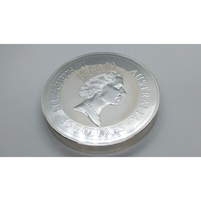 オーストラリア 1993年 カワセミ＆エリザベス二世 銀貨1kg シルバー999 