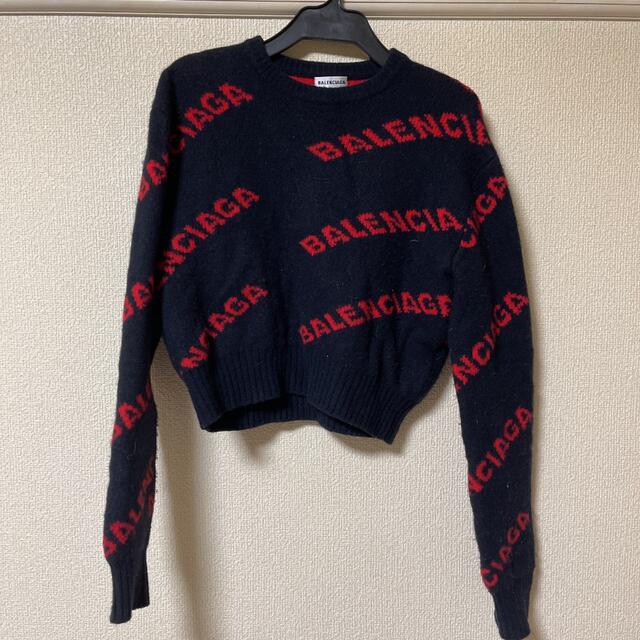 値引きする Balenciaga - バレンシアガ BALENCIAGA ロゴニットセーター