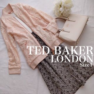 テッドベイカー(TED BAKER)のテッドベーカー1レースブルゾン美人百花ピンクゴールド春アウター レディース(ブルゾン)