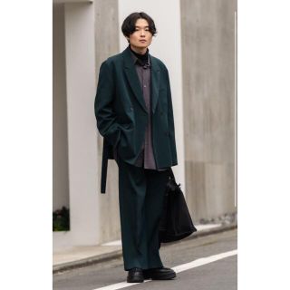 コモリ(COMOLI)のryo takashima  DOUBLE BELTED JACKET(テーラードジャケット)