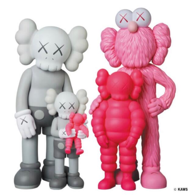 フィギュアKAWS FAMILY GREY/PINK/FLUORO PINK