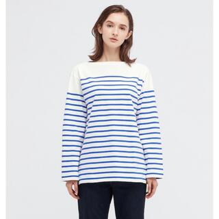 ユニクロ(UNIQLO)のボーダーオーバーサイズＴ　(長袖)(Tシャツ(長袖/七分))