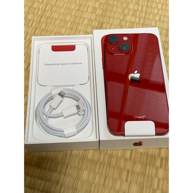 Apple(アップル)のiPhone 13 mini 256GB RED Softbank スマホ/家電/カメラのスマートフォン/携帯電話(スマートフォン本体)の商品写真