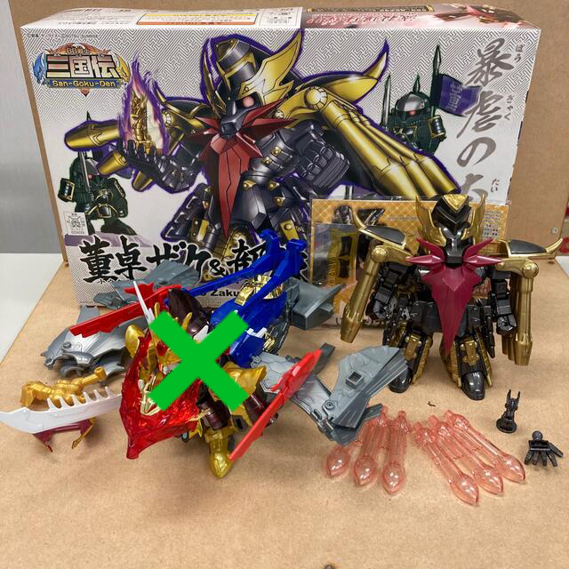 三国伝 天玉鎧 真武 呂布 董卓 ガンダム SD BB戦士 2個 エンタメ/ホビーのおもちゃ/ぬいぐるみ(模型/プラモデル)の商品写真