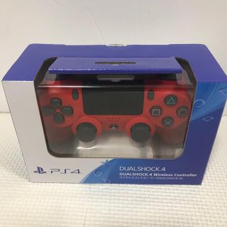 ソニー(SONY)の【新品】DUALSHOCK4  ワイヤレスコントローラー　マグマレッド(その他)