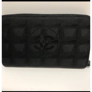 シャネル(CHANEL)のCHANELシャネルニュートラベルラインラウンドファスナー長財布(財布)