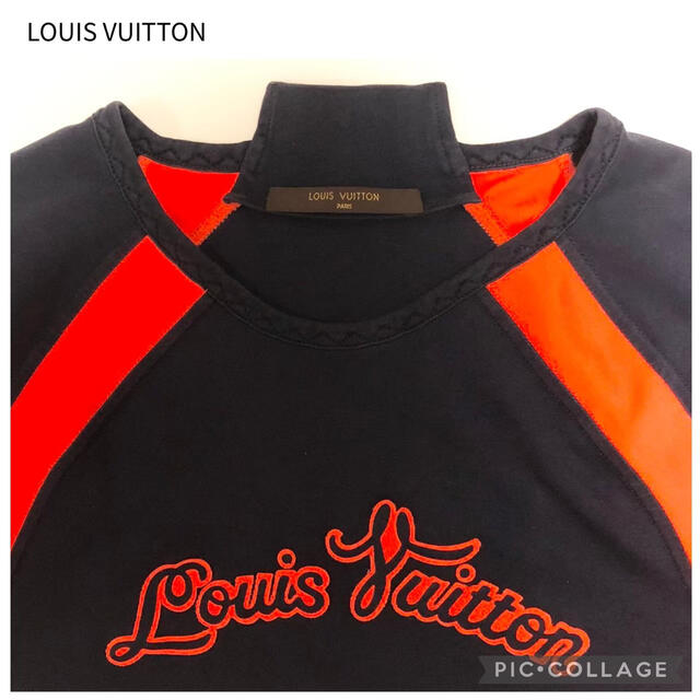 LOUIS VUITTON ルイヴィトン 18AW アップロゴダウンラグランT Tシャツ 