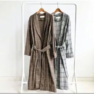 トゥデイフル(TODAYFUL)のTODAYFUL Brushed Check Gown(ガウンコート)