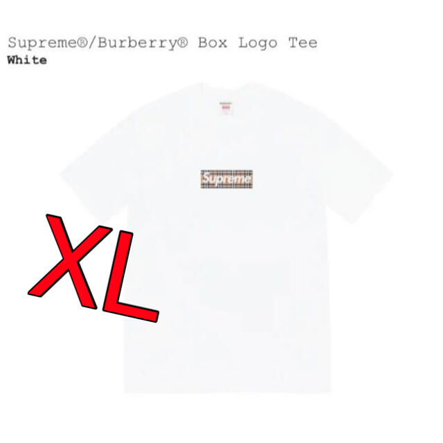 Supreme(シュプリーム)の【XL】Supreme / Burberry Box Logo Tee メンズのトップス(Tシャツ/カットソー(半袖/袖なし))の商品写真