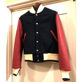 トムブラウン(THOM BROWNE)のTHOM BROWN.トムブラウン.トリコカラースタジャンUS製.size-00(スタジャン)