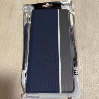 Xiaomi Redmi Note 9S ケース カバー 手帳 ネイビー(Androidケース)