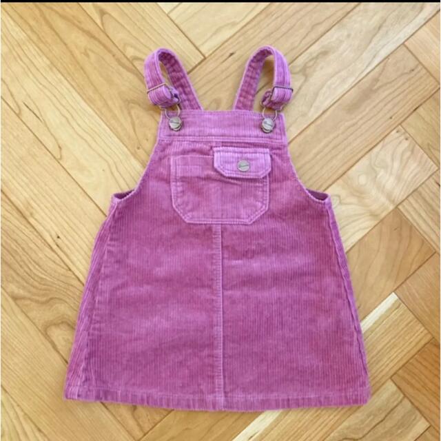 ZARA KIDS(ザラキッズ)の新品未使用　ZARA BABY コーデュロイ　ジャンパースカート 90cm キッズ/ベビー/マタニティのキッズ服女の子用(90cm~)(ワンピース)の商品写真