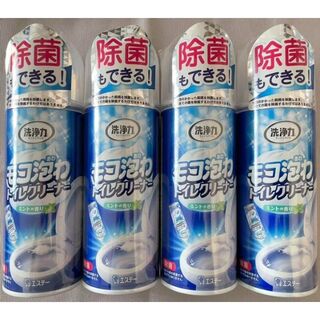 洗浄力 モコ泡わトイレクリーナー ミントの香り 300ml 4本(洗剤/柔軟剤)