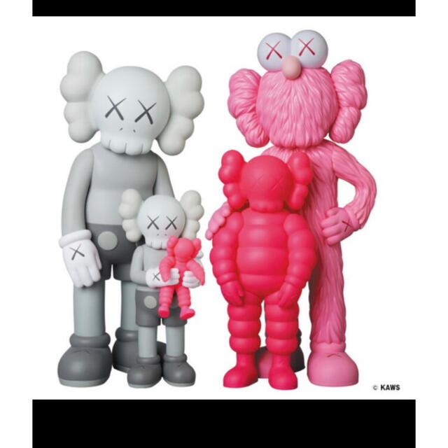 フィギュアKAWS FAMILY GREY PINK FLUORO PINK