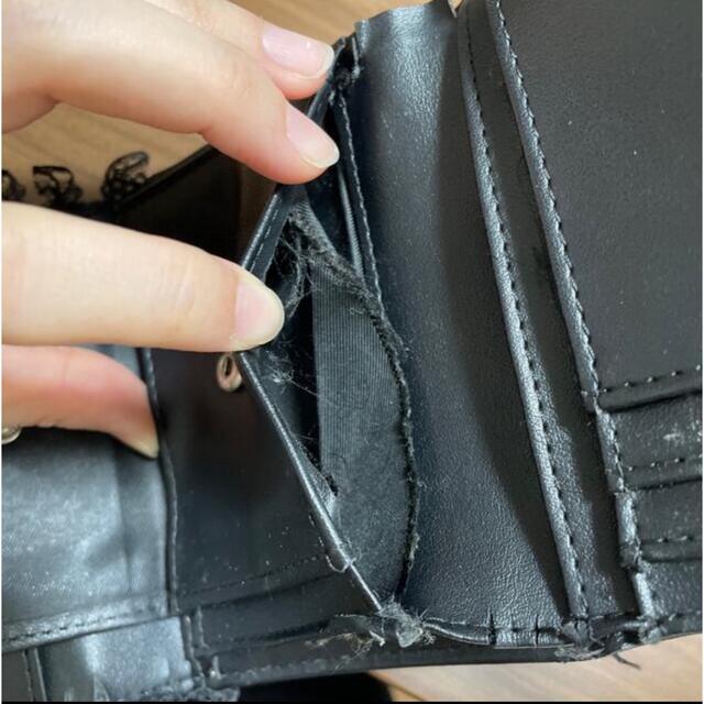 ジェイミーエーエヌケー　折り財布　リボン　レザー　メンヘラ　量産型　レース レディースのファッション小物(財布)の商品写真