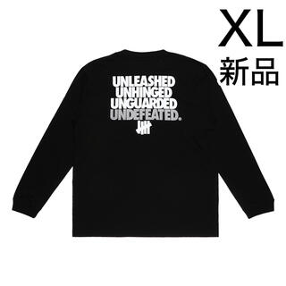 アンディフィーテッド(UNDEFEATED)の新品 UNDEFEATED ロンT XL アンディ UNLEASHED ブラック(Tシャツ/カットソー(七分/長袖))