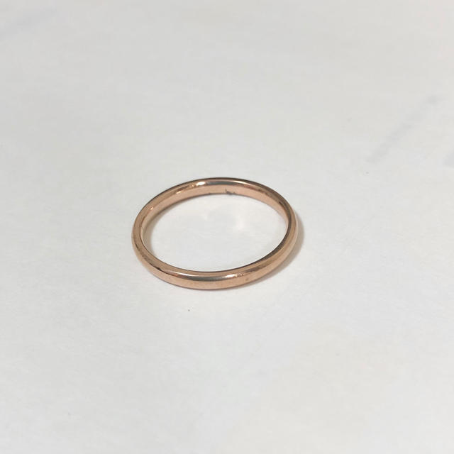 Ungrid(アングリッド)のアレルギー対応！ステンレス製ピンクゴールドリング　指輪　ピンキーリング レディースのアクセサリー(リング(指輪))の商品写真