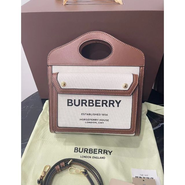 BURBERRY トートバッグ バーバリー ポケットバッグの通販 by Ace's shop｜ラクマ