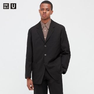 ユニクロ(UNIQLO)のユニクロU 2022SS リラックスフィット　上下セットアップ　ブラック(セットアップ)