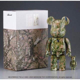 ベアブリック(BE@RBRICK)のBE@RBRICK 伊藤若冲「桃花小禽図」 100% ＆ 400%(その他)