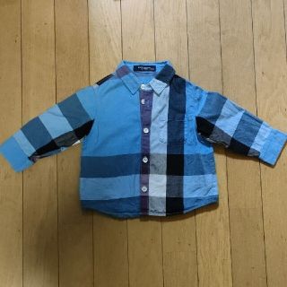 バーバリー(BURBERRY)のバーバリー　チェック　シャツ　８０(シャツ/カットソー)