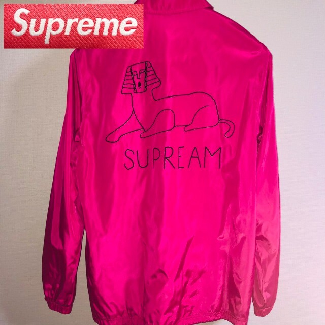 Supreme(シュプリーム)のSupreme コーチジャケット マークゴンザレス ピンク Mサイズ ジャケット メンズのジャケット/アウター(ナイロンジャケット)の商品写真