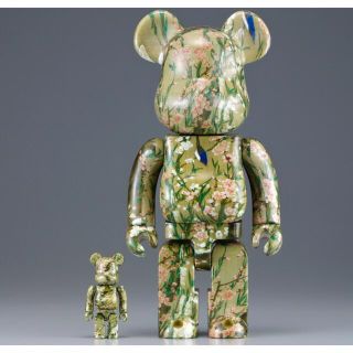 ベアブリック(BE@RBRICK)のBE@RBRICK 伊藤若冲「桃花小禽図」  100% & 400%(その他)