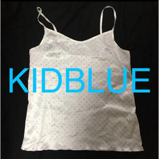 キッドブルー(KID BLUE)のKIDBLUE キッドブルー　キャミソール  M 水玉　ドット(キャミソール)