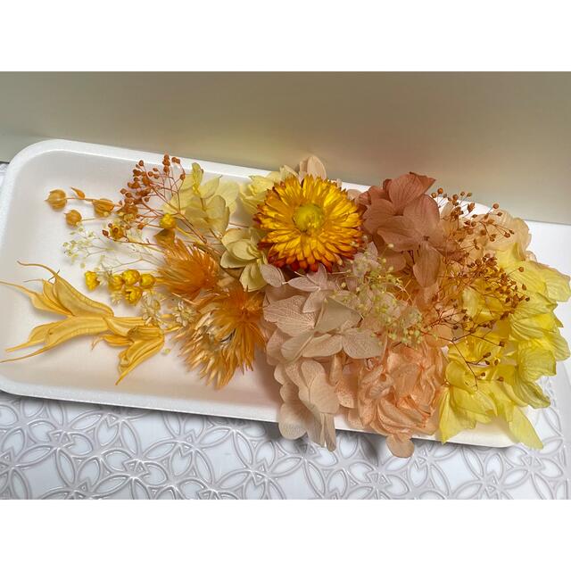 【正規通販】 花材セット Ｎｏ．444  オレンジ プリザーブドフラワー