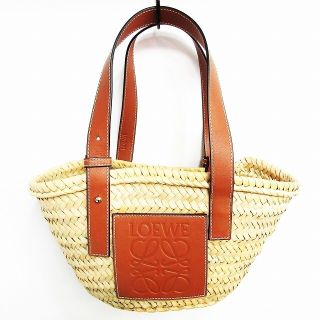 ロエベ(LOEWE)のロエベ 327.02.S93 アナグラム ロゴ バスケットバッグ スモール(かごバッグ/ストローバッグ)