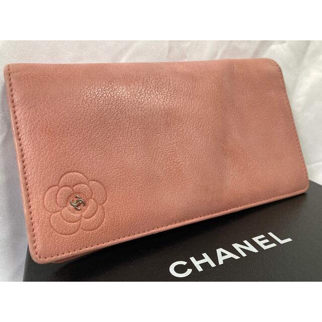 CHANEL シャネル カメリア バタフライ 長財布 ピンク