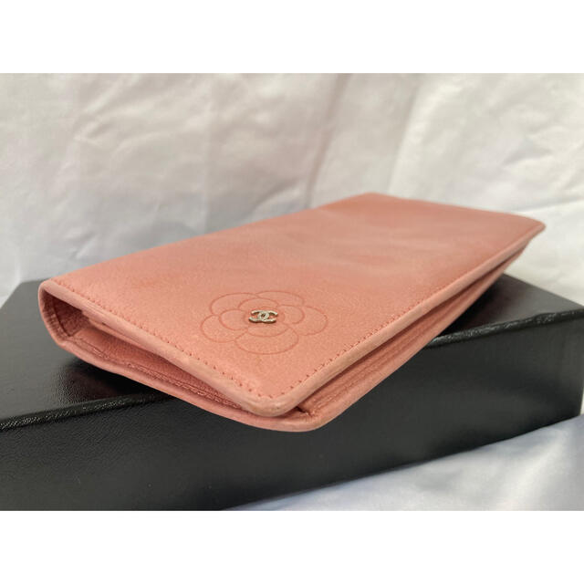 CHANEL - CHANEL シャネル カメリア バタフライ 長財布 ピンクの通販