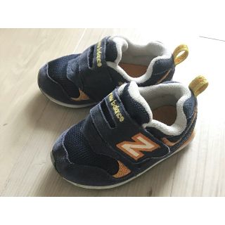 ニューバランス(New Balance)の☆ネイビーオレンジ　ニューバランス312　ベビーキッズ靴シューズ 13.5cm☆(スニーカー)