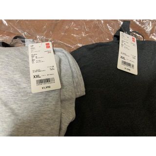 ユニクロ(UNIQLO)の【新品•未使用】色違いセット　UNIQLOコットンブラ　チューブトップ＋　XXL(ベアトップ/チューブトップ)