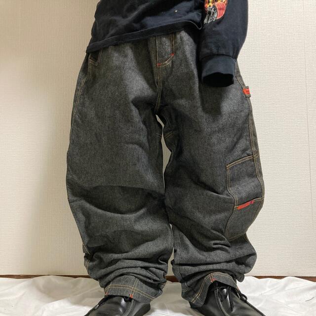 値段が激安 00s 極太 フブ ワイド デニム ペインター カーゴ バギー