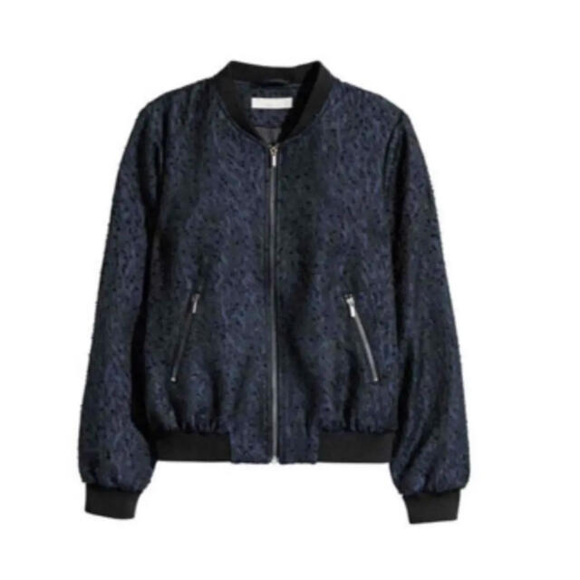 新品 H&M 新作 Patterned bomber jacket