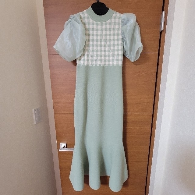SALE/85%OFF】 eimy istoire スプリングギンガムマーメイドニット ...