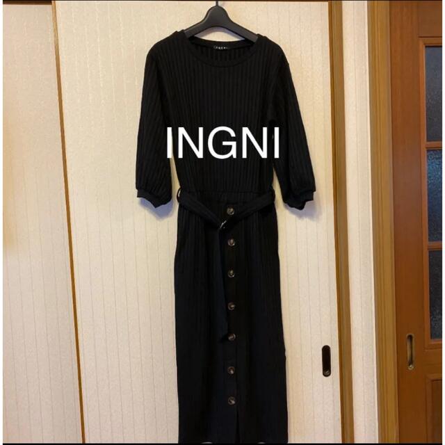 INGNI(イング)の一回着用❤️イング　ロングワンピース レディースのワンピース(ロングワンピース/マキシワンピース)の商品写真