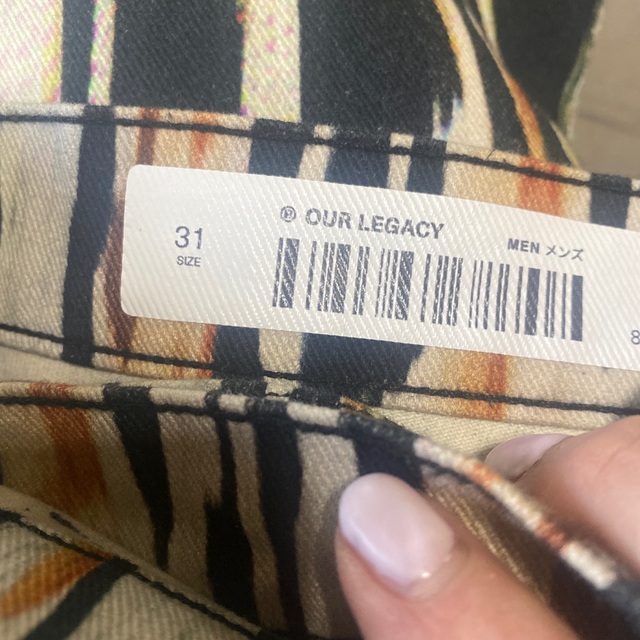 Maison Martin Margiela(マルタンマルジェラ)のOUR LEGACY HANABI PRINT PANTS メンズのパンツ(デニム/ジーンズ)の商品写真