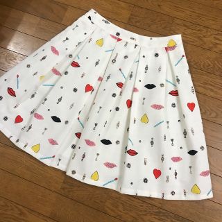 【美品】フレア スカート(ひざ丈スカート)