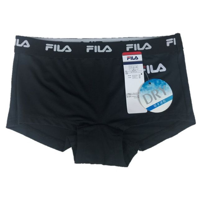 FILA(フィラ)のFILA スポーツショーツ ブラック M ボックスショーツ 吸水速乾 カジュアル レディースの下着/アンダーウェア(ショーツ)の商品写真